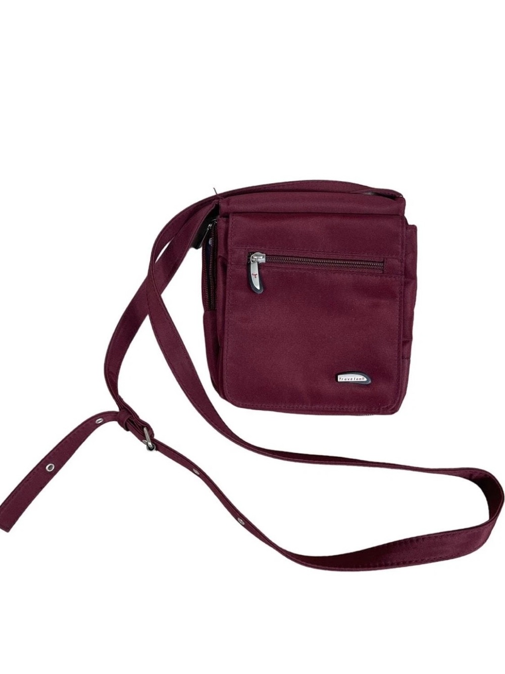RFID Travelon Burgundy Crossbody Bag